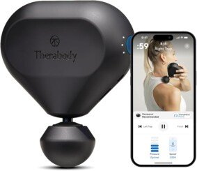 TheraGun Mini Massage Gun - Handheld Deep Tissue Percussion & Compact Personal Massager for On-The-Go, Portable Muscle Pain Relief in Neck, Back, Leg, Hand, Shoulder and Foot.