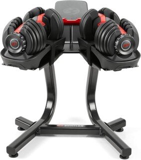 BowFlex SelectTech 552 Dumbbells (Pair) and Stand Bundle.