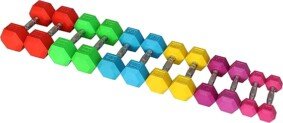 Signature Fitness Rubber Coated Hex Dumbbell Weight Set and Storage Rack, Multiple Packages
