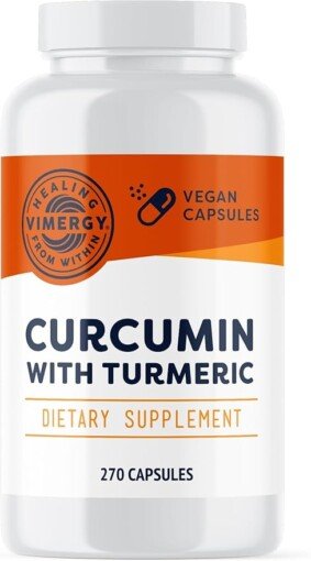 Vimergy Curcumin with Turmeric Supplement, 90 Servings, 1000mg Curcumin Extract/Serving – Liquid Capsules - Non-GMO, Gluten-Free, Kosher, Vegan & Paleo Friendly Turmeric Curcumin Supplement (270 Ct
