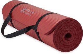 Gaiam Essentials Thick Yoga Mat Fitness & Exercise Mat