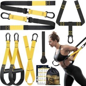 Home Resistance Training Kit, Resistance Trainer Exercise Straps with Handles