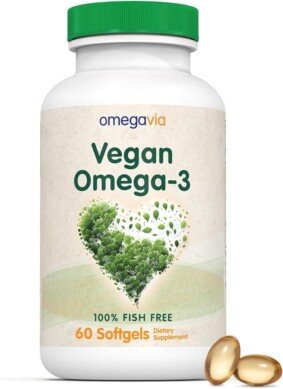 OmegaVia Vegan Omega 3 Supplement