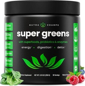 NutraChamps Super Greens Powder Premium Superfood