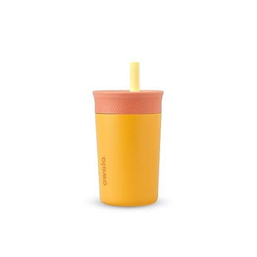 Owala Kids Insulation Stainless Steel Tumbler with Spill Resistant Flexible Straw