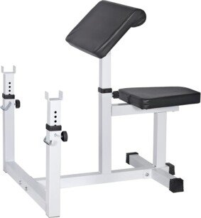 ANT MARCH Preacher Curl Weight Bench Seated Arm Isolated Barbell Dumbbell Biceps Station Home Gym