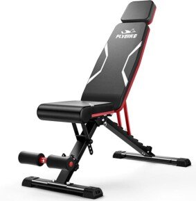 FLYBIRD Adjustable Weight Bench with Headrest