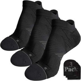Hylaea No Show Running Athletic Anti-Blister Wicking Coolmax Socks