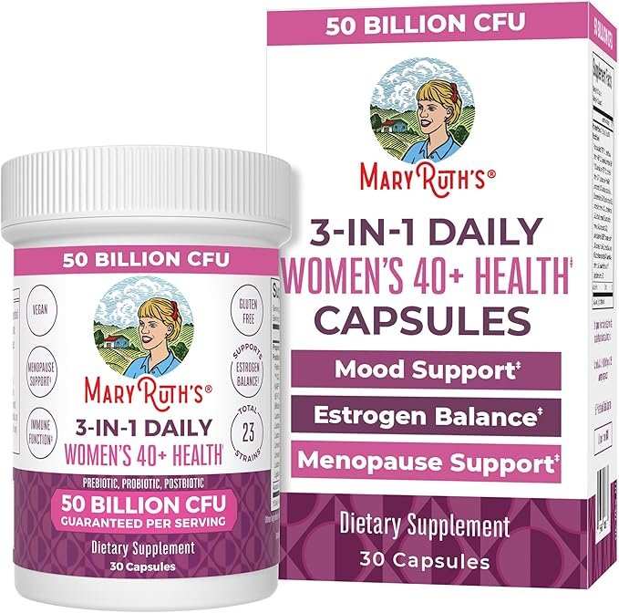 MaryRuth's 3-in-1 Daily Health 40+ Probiotics for Women